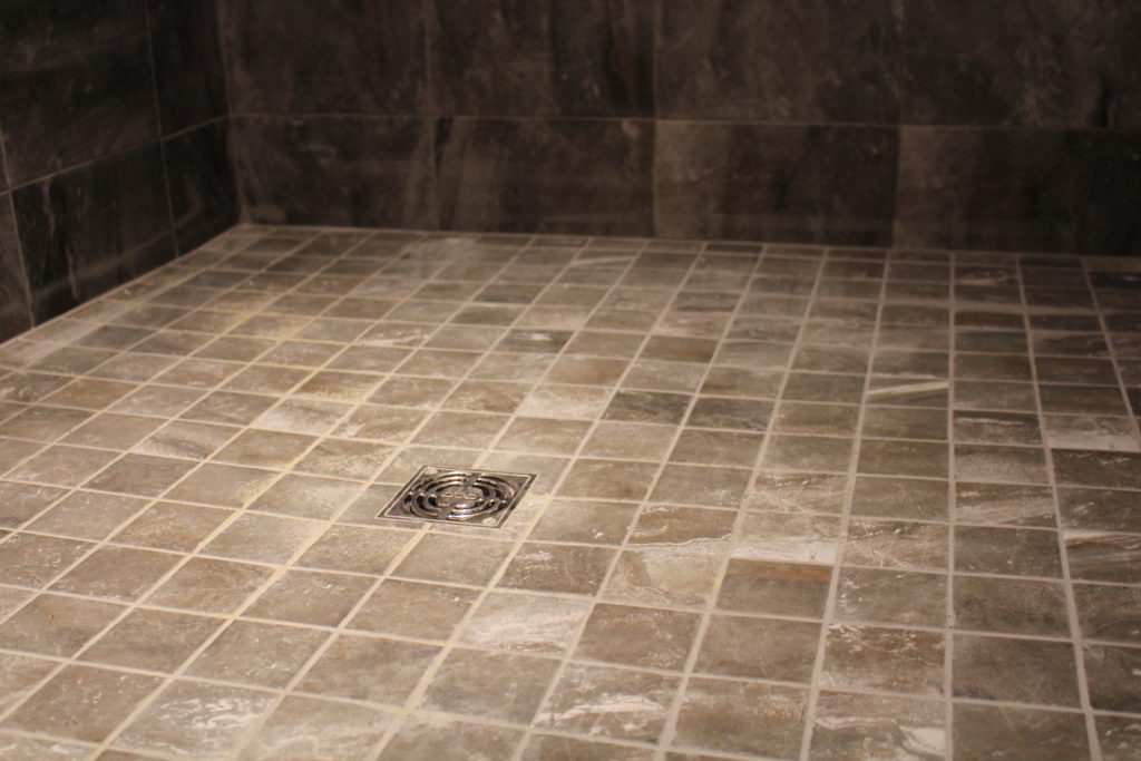 Lessard shower floor, Schluter DITRA system