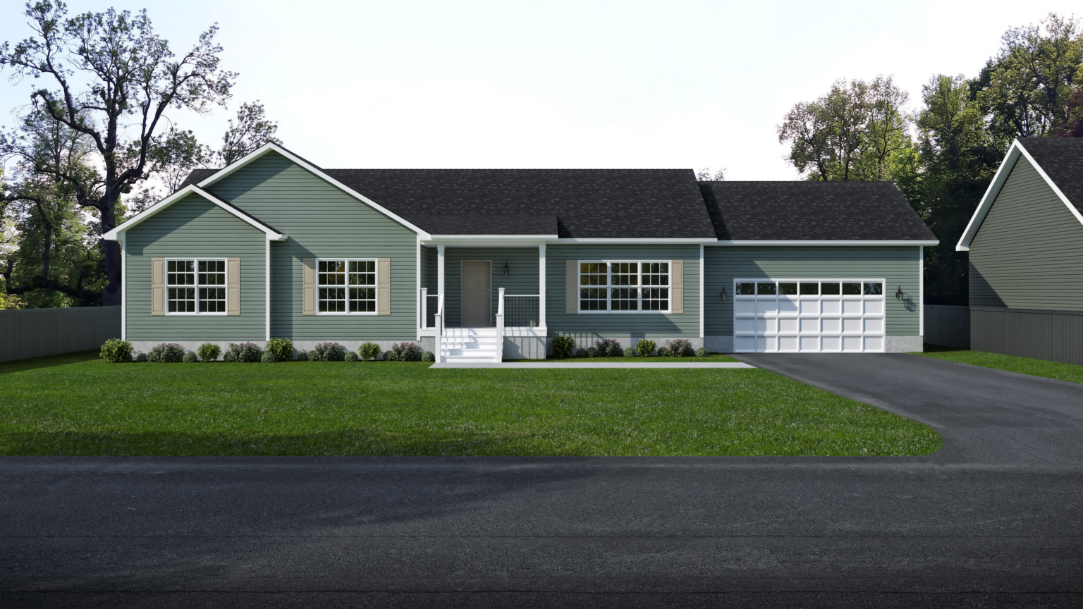 Lot 1 - Rendering 3 bed 2 bath